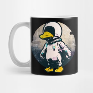 Street art retro Vintage space astronaut duck Mug